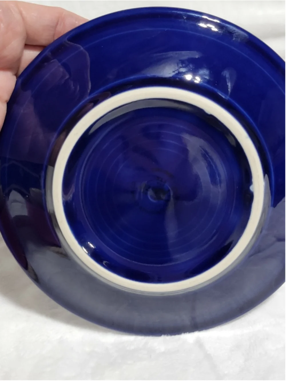Fiesta® Fiestaware Betty Crocker Cobalt Flower Pot with Saucer Retired USA